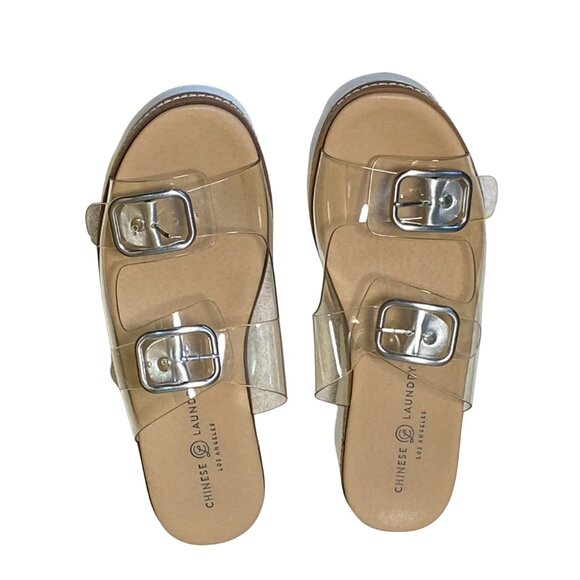 Chinese Laundry LA women's Surfs Up Wedge Sandal size 9.5 Summer Vacation - Picture 3 of 4